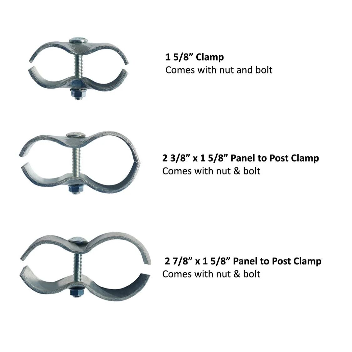 Noble Panels & Gates Panel Clamp W58CLAMP, 1 5/8 in. (Panel Clamp Only)