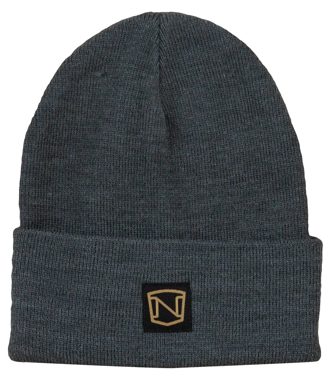 Noble Outfitters Men's Knitted Cuffed Beanie in Charcoal