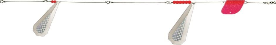 Luhr-Jensen Ford Fender Nickel/Silver Prism-Lite Lake Troll, 13-In