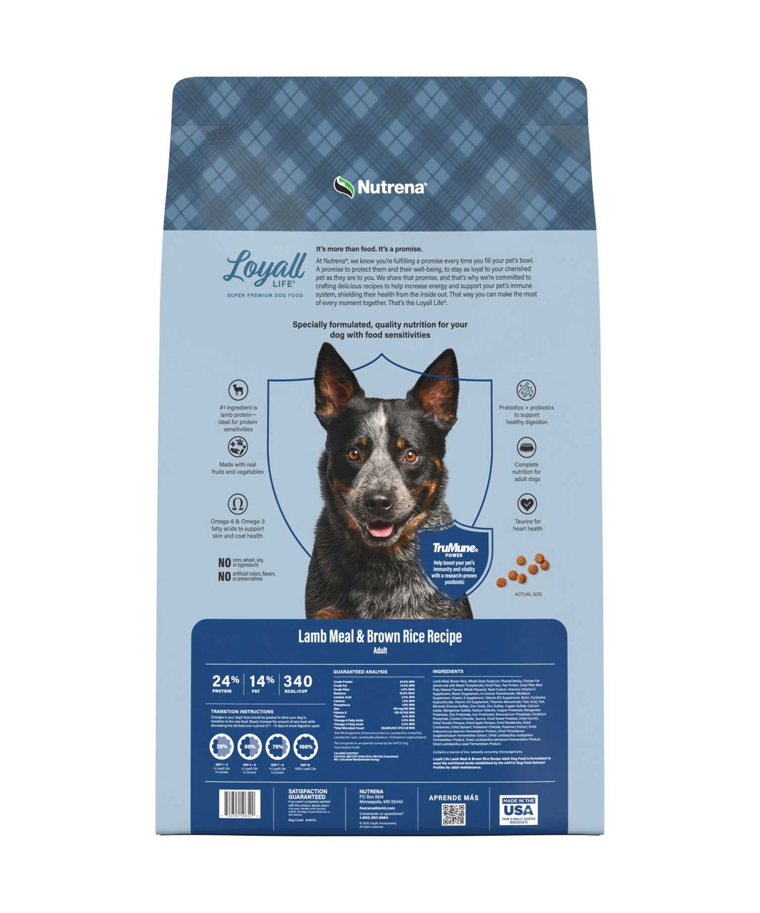 Nutrena Loyall Life Lamb Meal & Brown Rice Dog Food, 20-Lb