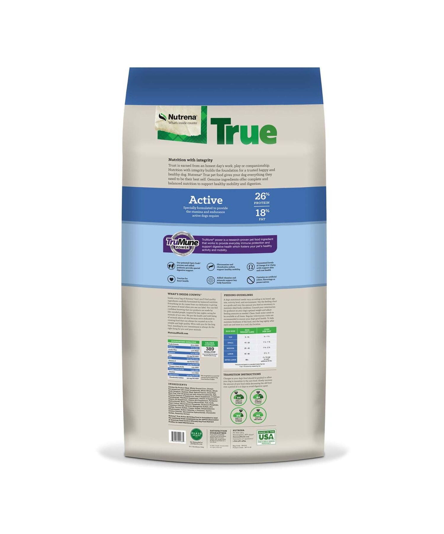 Nutrena True Active 26/18 Dog Food, 50-Lb