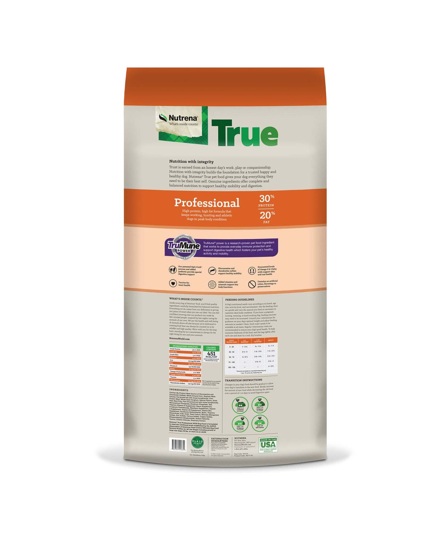 Nutrena True Professional 30/20 Dog Food, 50-Lb