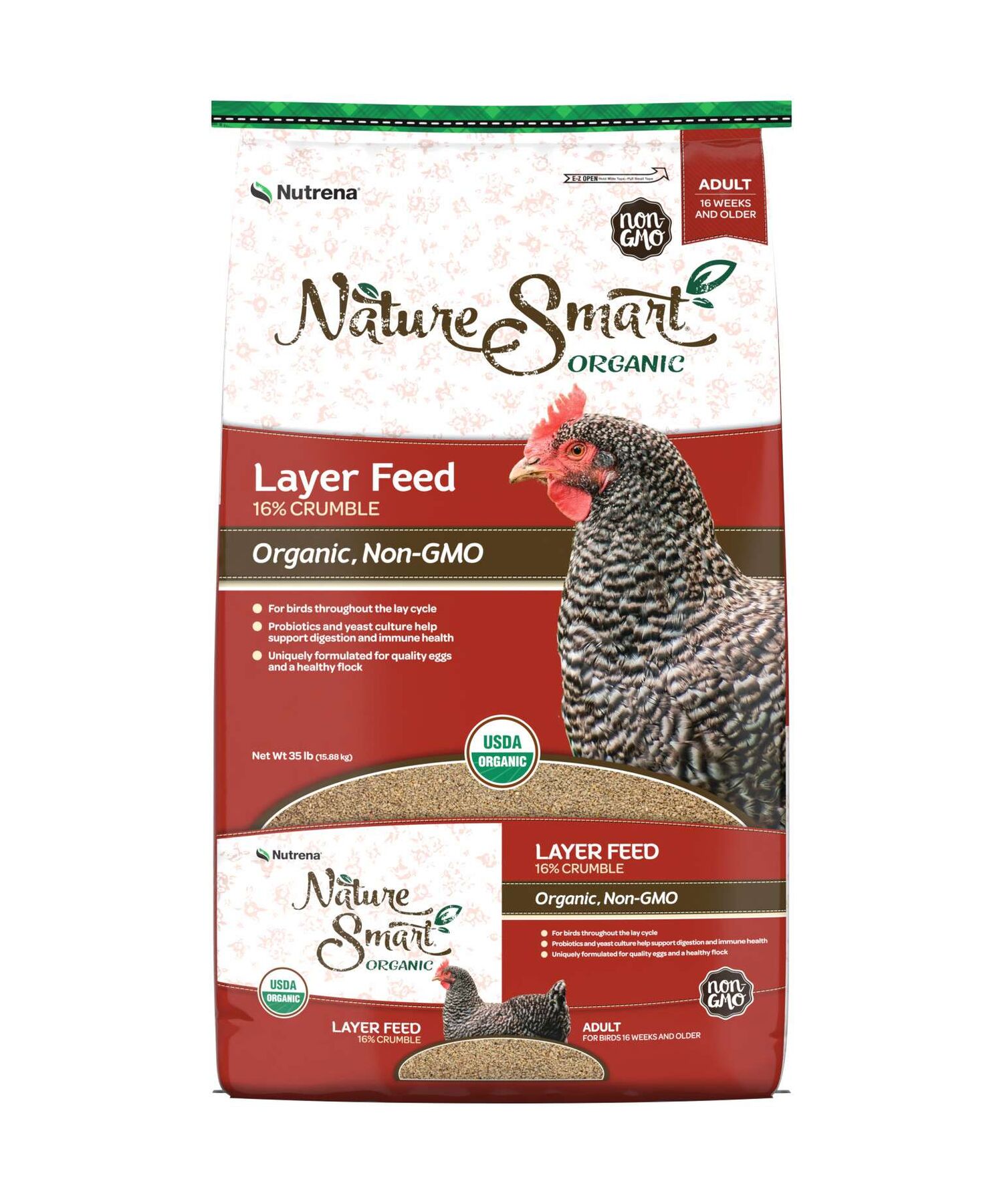 Nutrena Nature Smart Organic Layer Crumble Feed, 35-Lb