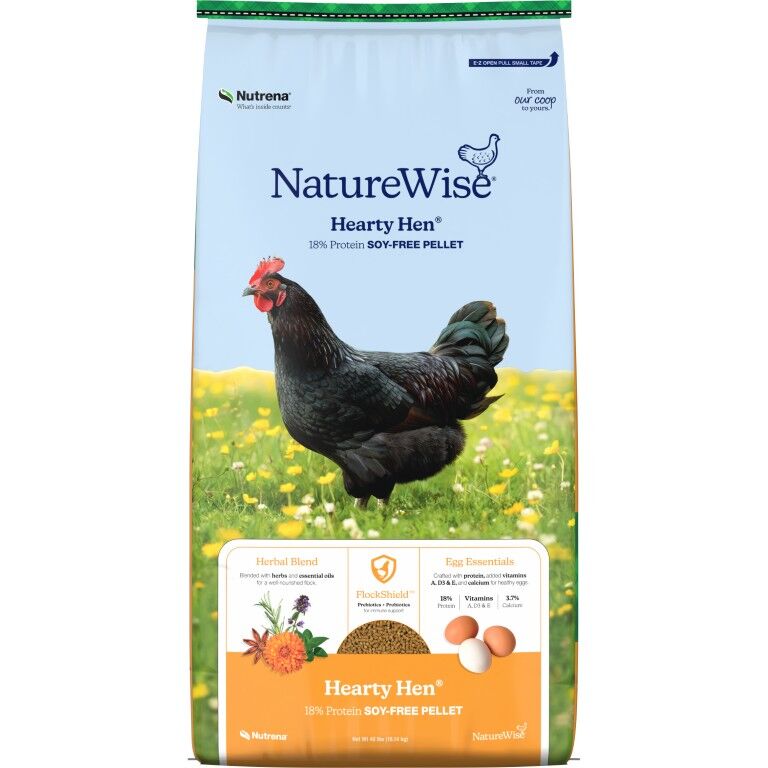 NatureWise Hearty Hen Soy-Free Layer Pellet, 40-Lb