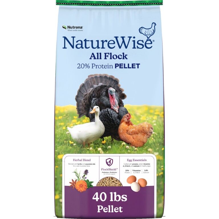 Nutrena NatureWise All Flock 20% Protein Pellet, 40-Lb