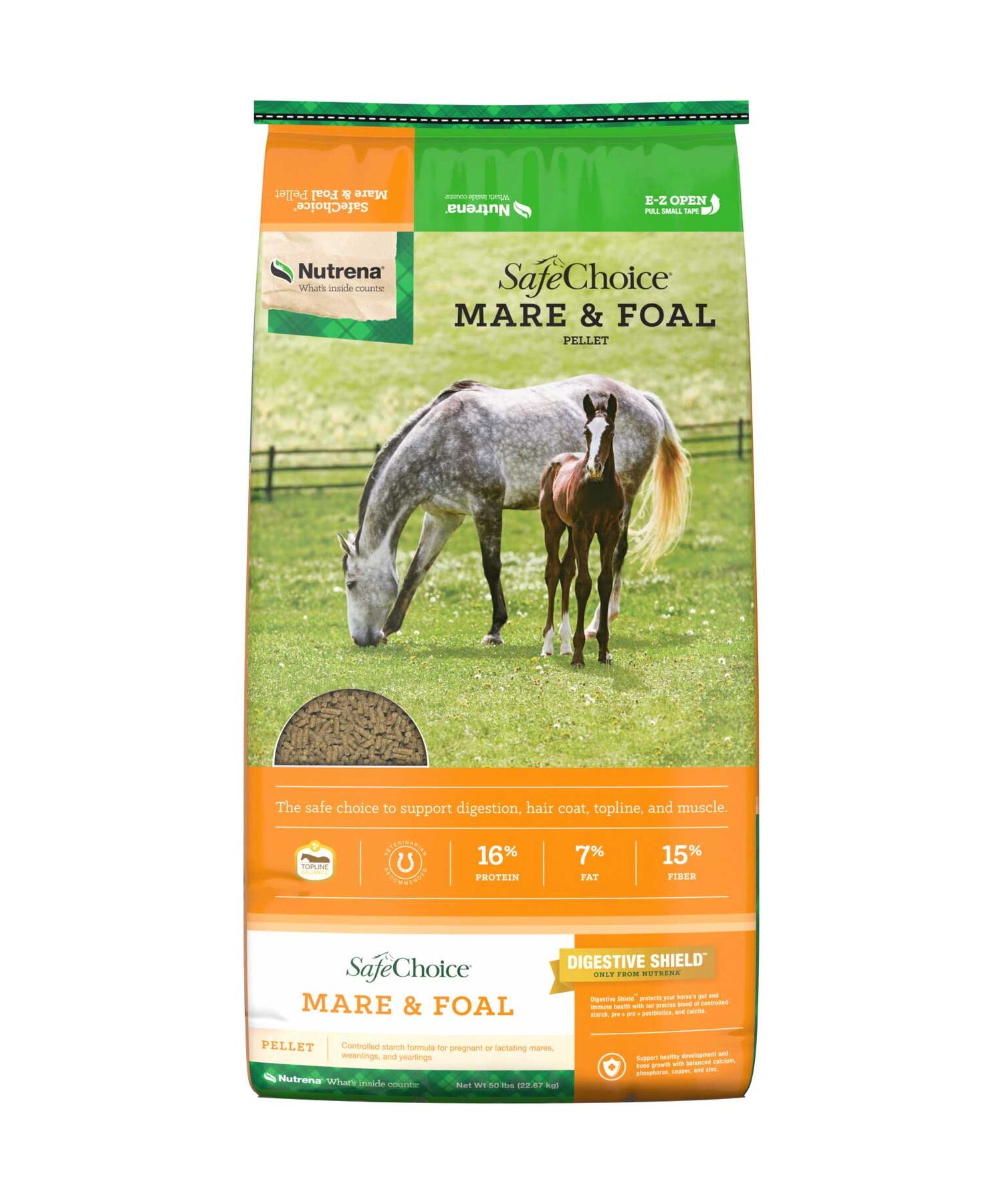 Nutrena SafeChoice Mare & Foal Pellet, 50-Lb