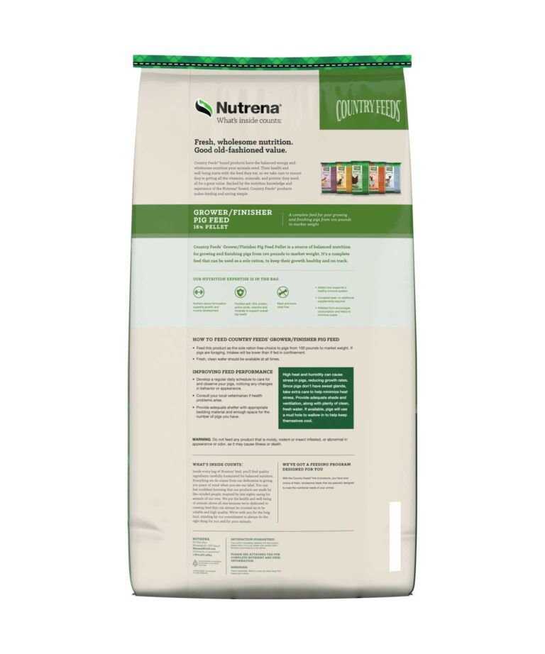 Nutrena Country Feeds Grower Finisher Pig Feed, 50-Lb