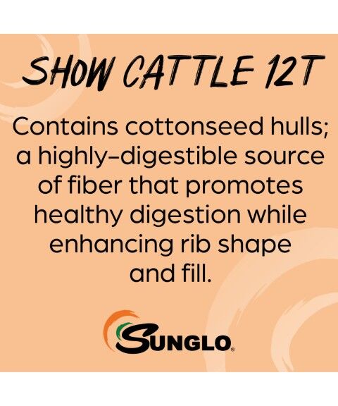 Sunglo Show Cattle 12T, 50-Lb