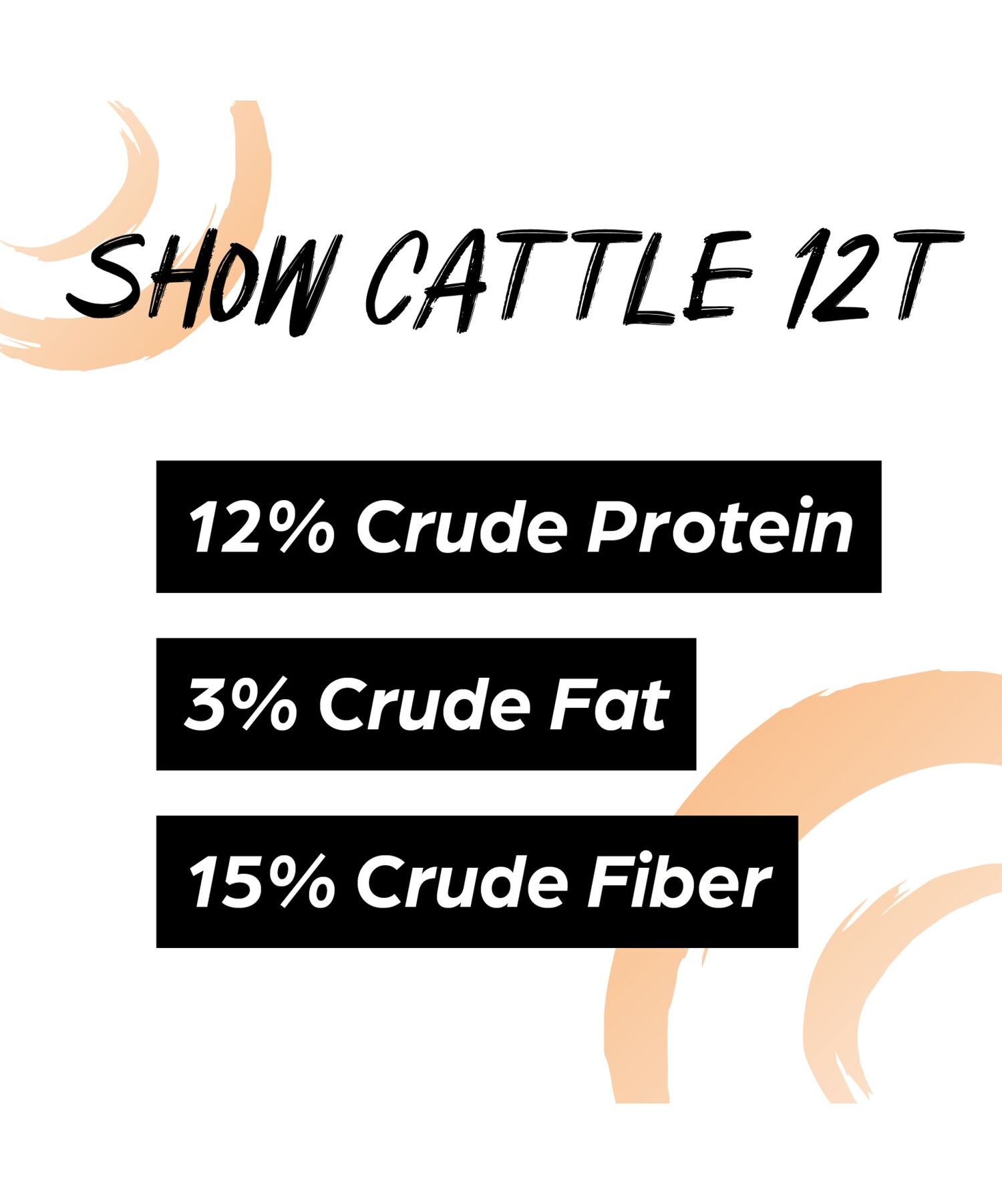 Sunglo Show Cattle 12T, 50-Lb