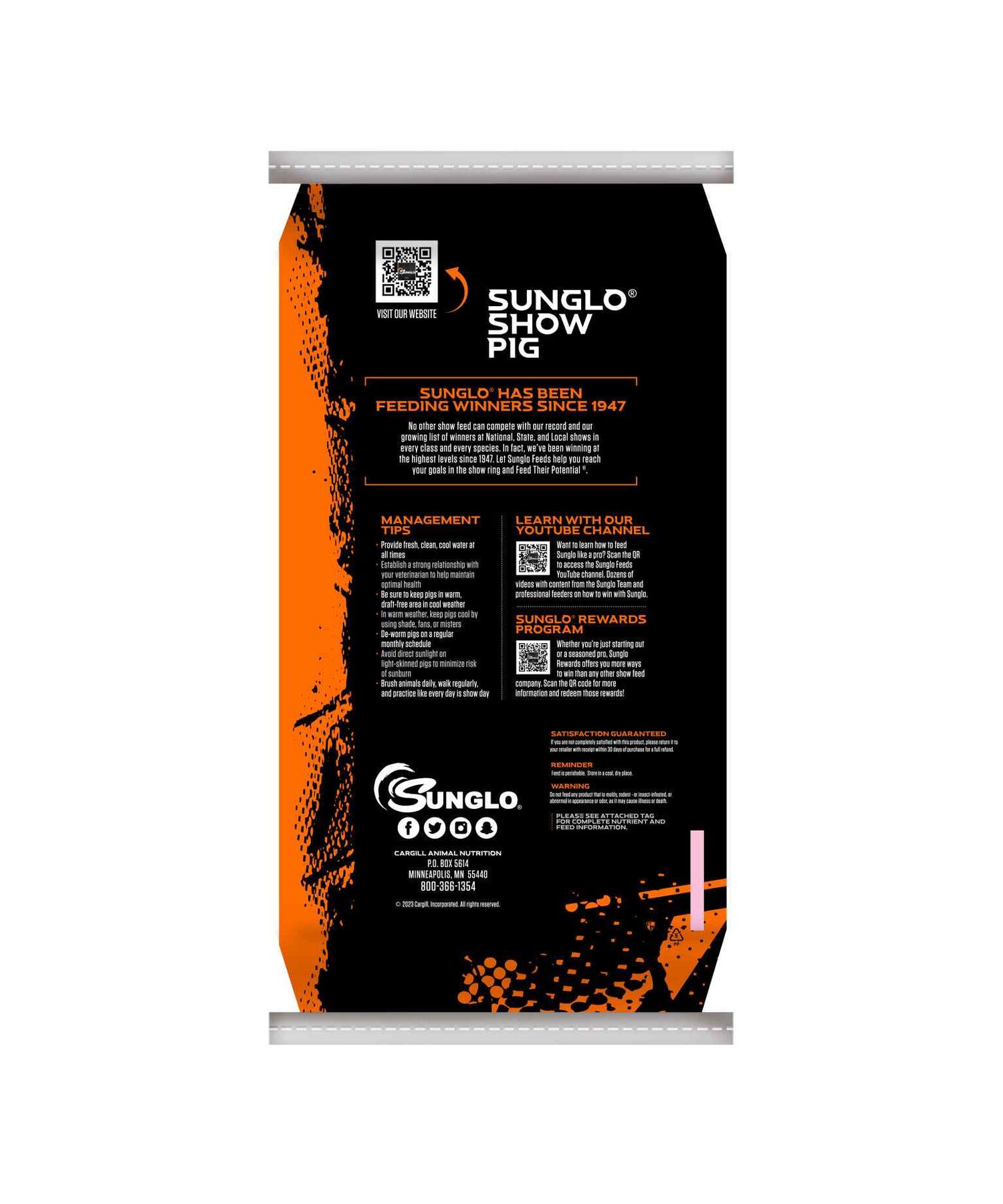 Sunglo Show Pig Complete, 50-Lb