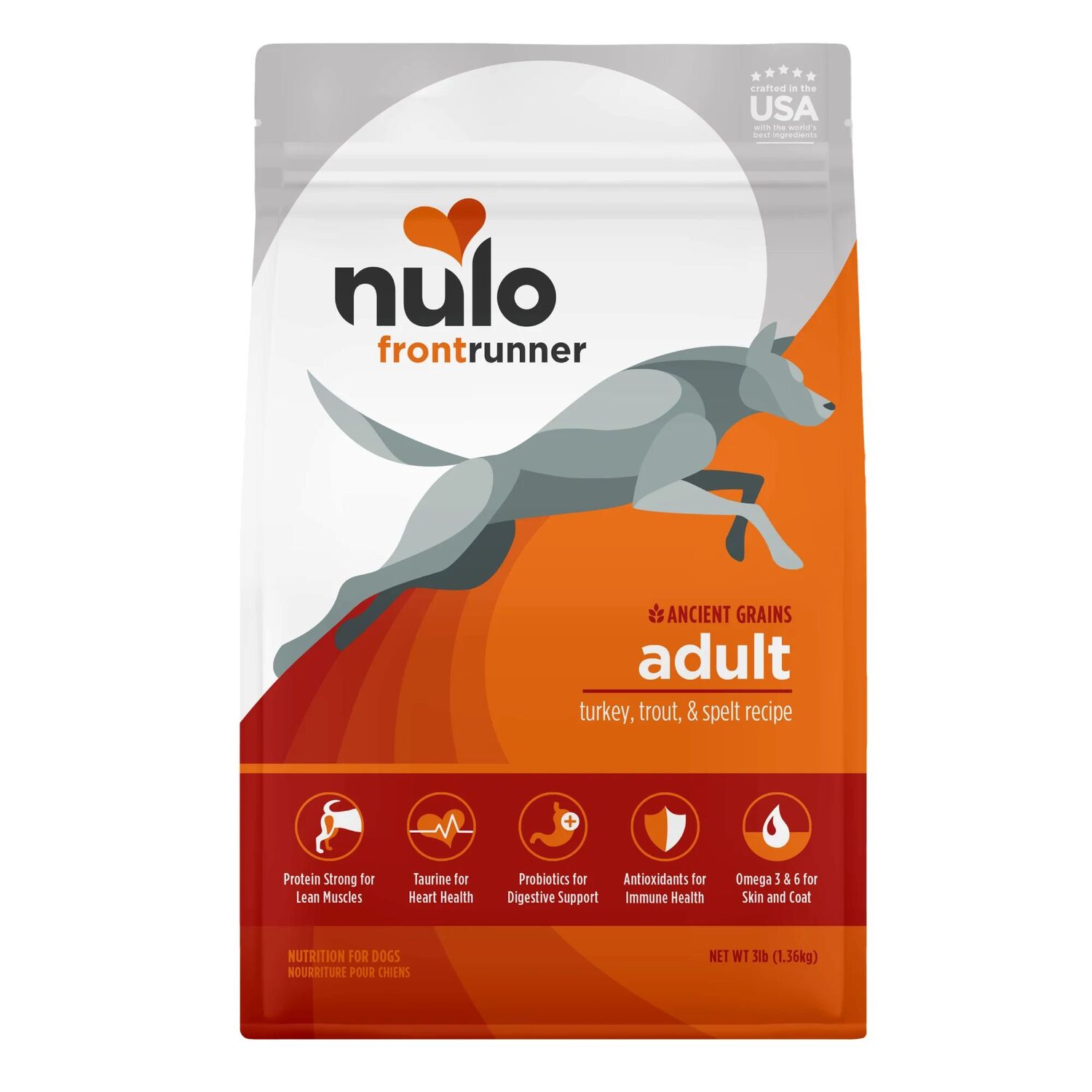 Nulo Frontrunner High-Protein Kibble Turkey, Trout & Spelt Recipe Dog Food, 23-Lb