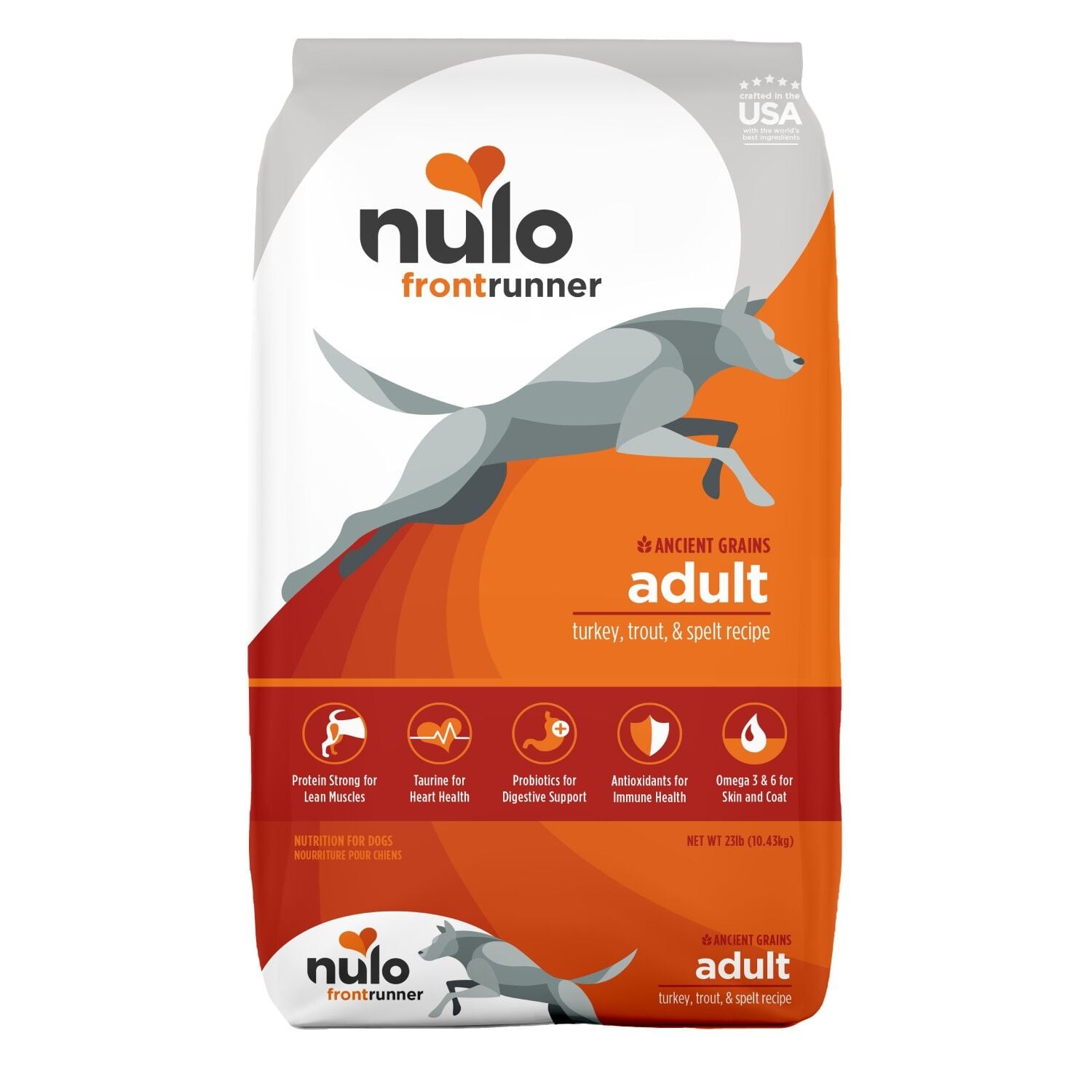 Nulo Frontrunner Ancient Grains Turkey, Trout & Spelt Recipe Dog Food, 23 lb.