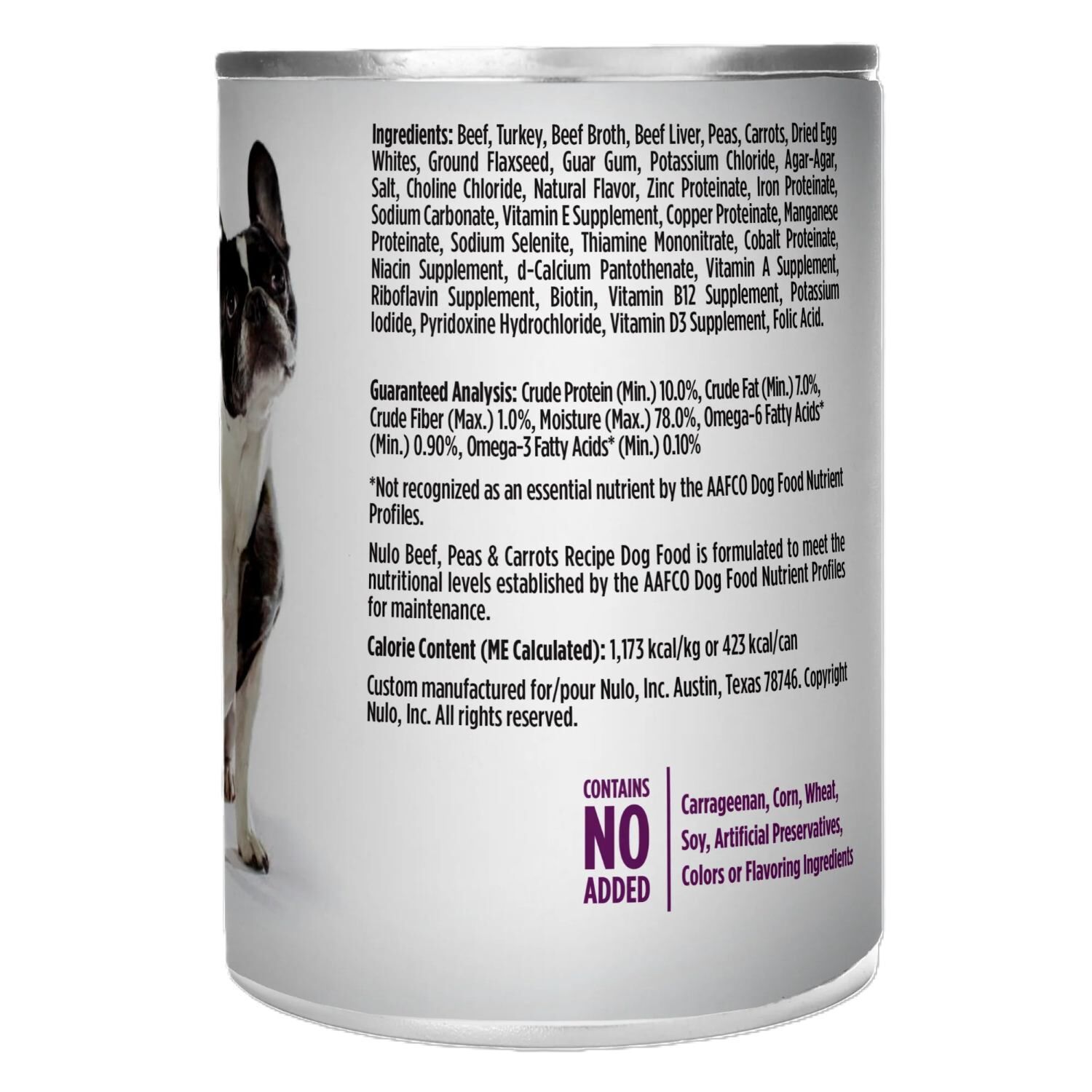 Nulo FreeStyle Beef, Peas & Carrots Recipe Dog Food, 13-Oz