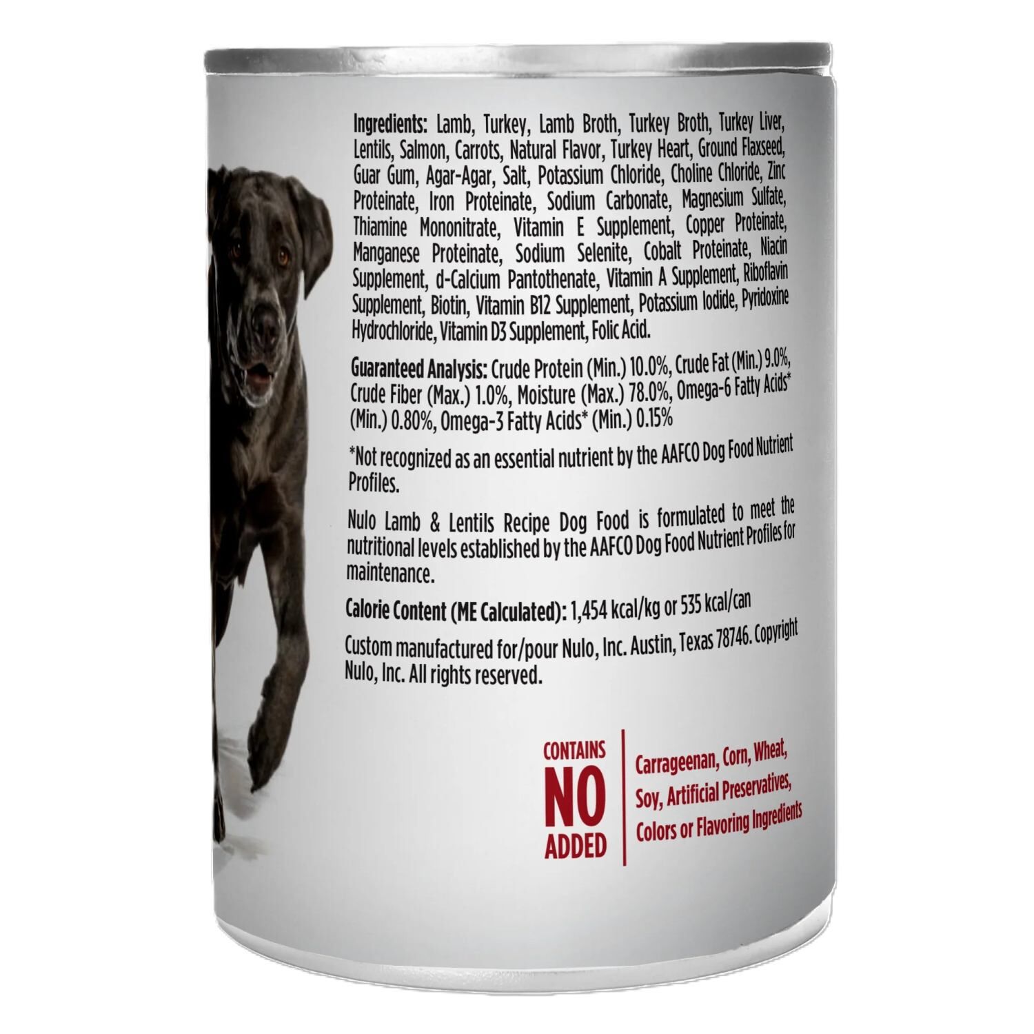 Nulo FreeStyle Lamb & Lentils Recipe Dog Food, 13-Oz