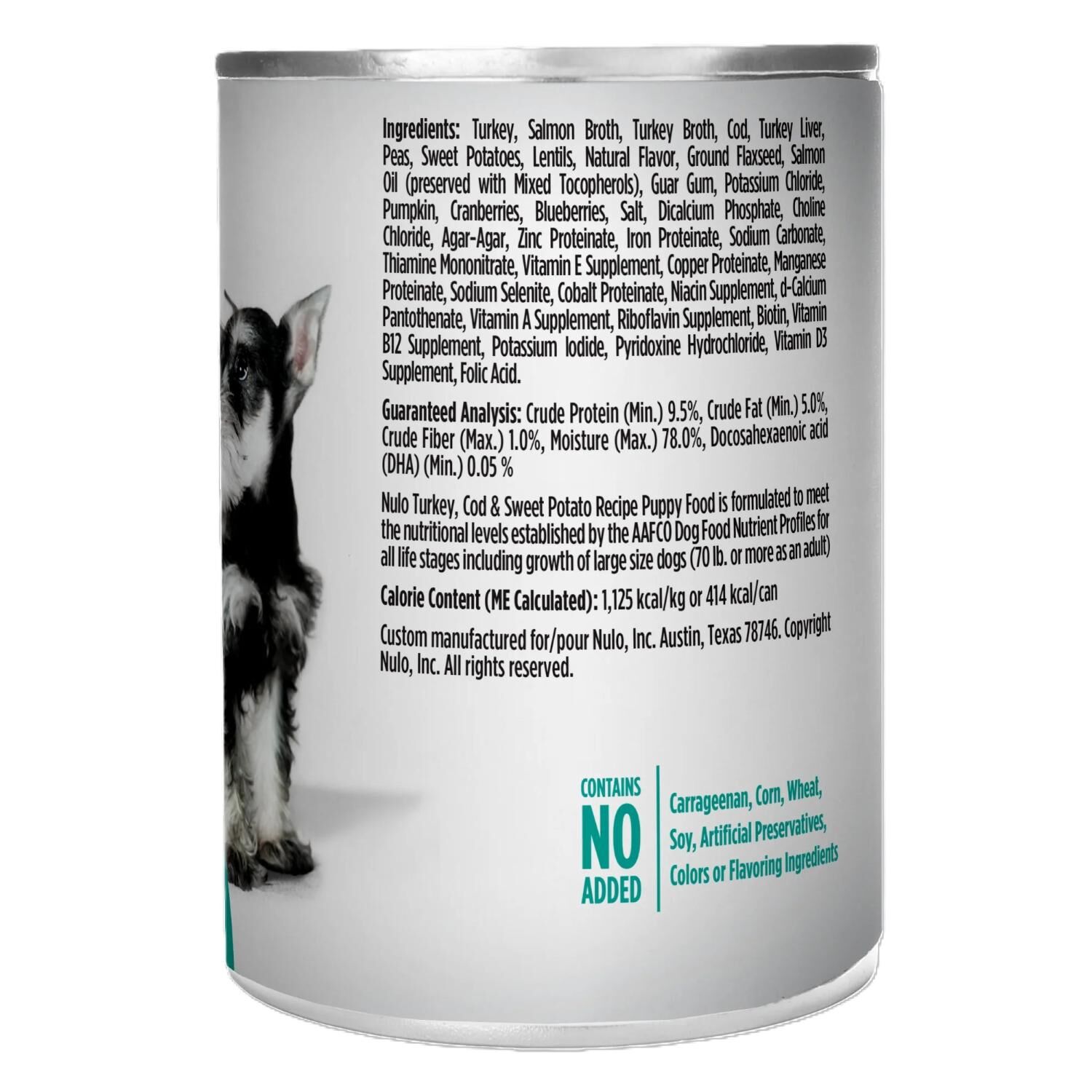 Nulo FreeStyle For Puppies Turkey, Cod & Sweet Potato Recipe Dog Food, 13-Oz