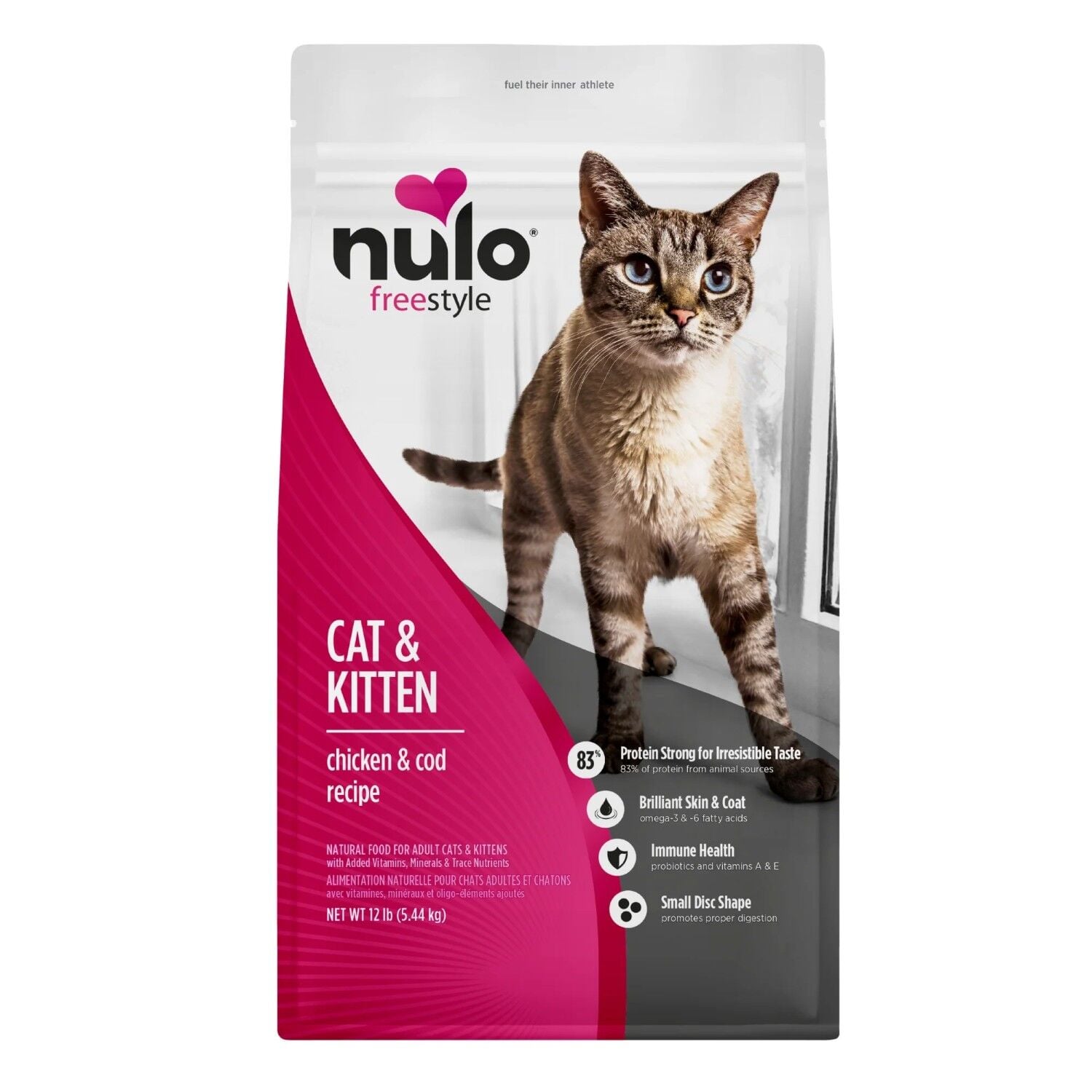 Nulo FreeStyle Cat & Kitten Chicken & Cod Recipe Cat Food, 12 lb.