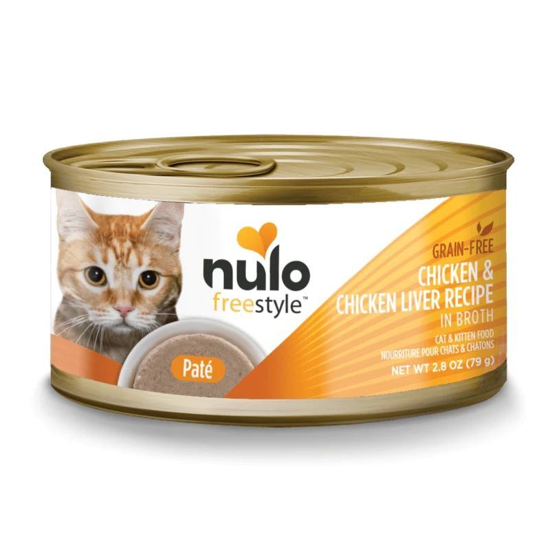 Nulo FreeStyle Chicken & Chicken Liver in Broth Cat & Kitten Food, 2.8-Oz