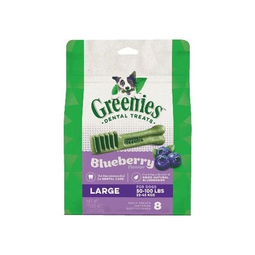 Greenies™ Dental Treats, Blueberry Flavor, Large Dog, 8-Ct