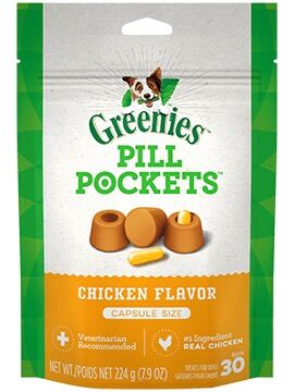 Pill Pockets™, Chicken Flavor Capsule for Dogs, 30-Ct - Cat Treats