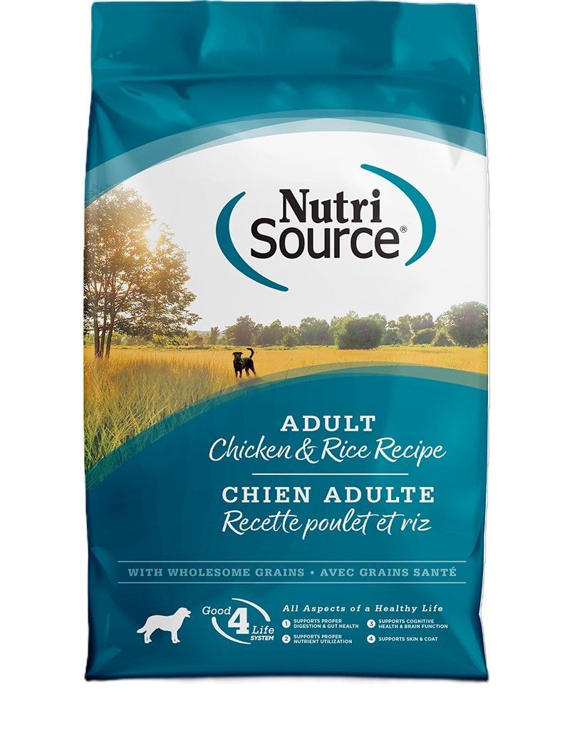 NutriSource Adult Chicken & Rice Dog Food, 26-Lb