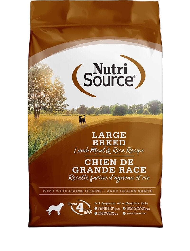 NutriSource Large Breed Lamb Meal & Rice Recipe Dog Food, 26-Lb