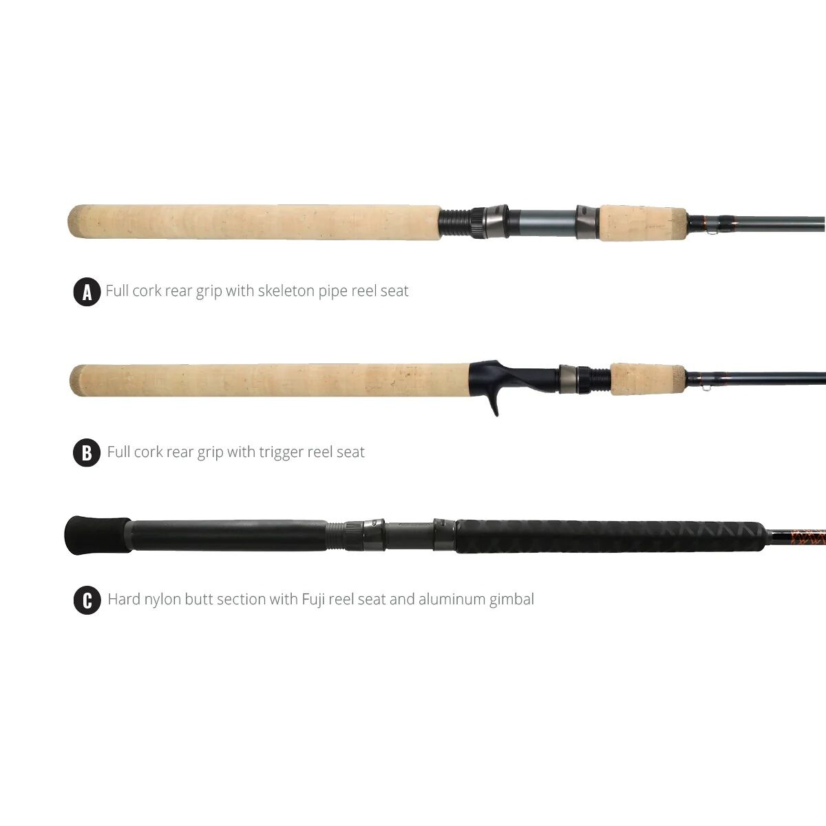 okuma cold water trolling rods WIRE ROD 8'6