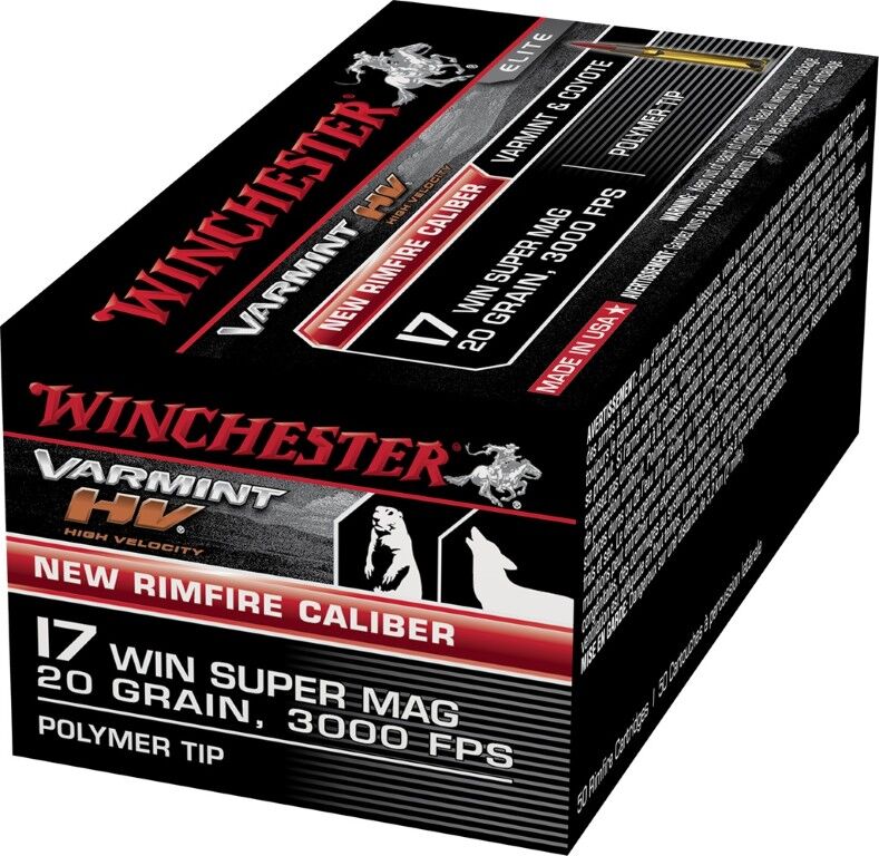Winchester Varmint HV .17 WSM, 20 Grain Polymer Tip Rifle Ammo, 50-Rd