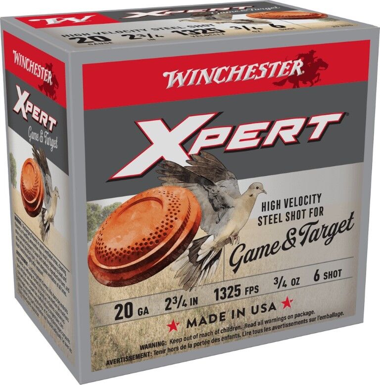 Winchester Xpert Game & Target 20 Gauge 2 3/4" #6 Shot, 3/4-Oz, 25-Rd