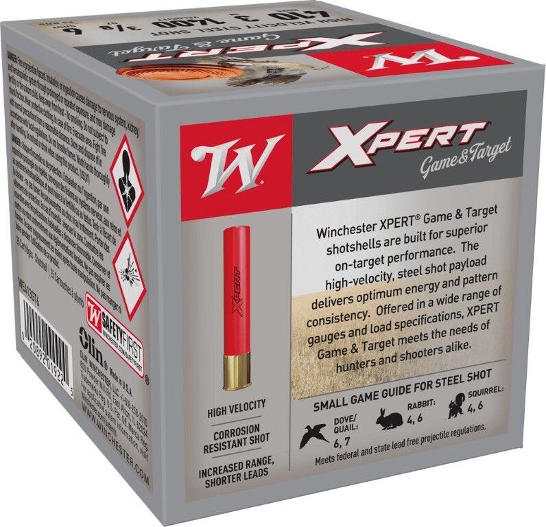 Winchester Xpert Game & Target .410 Bore 3" #6 Shot, 3/8-Oz, 25-Rd
