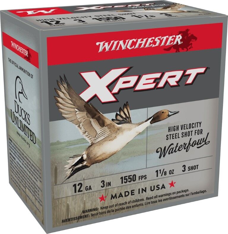 Winchester Xpert Waterfowl 12 Gauge 3" #3 Shot, 1 1/8-Oz, 25-Rd