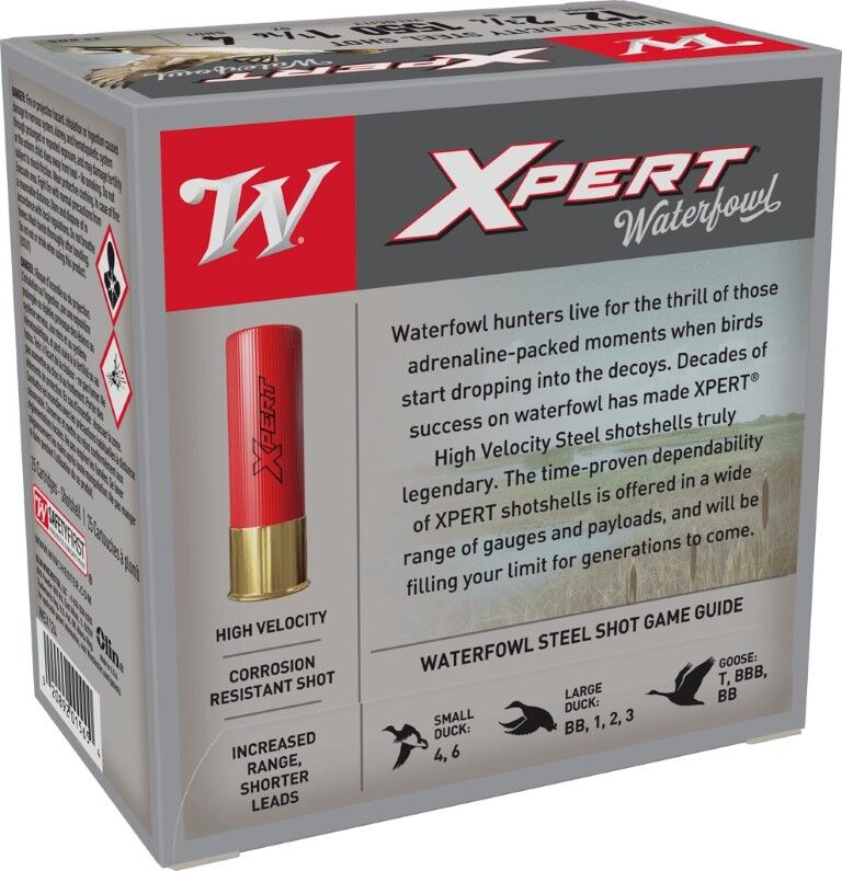 Winchester Xpert Waterfowl 12 Gauge 2 3/4" #4 Shot, 1 1/16-Oz, 25-Rd