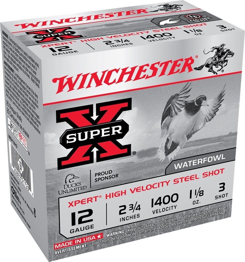 12 Gauge 2.75" Super-X 3 Shot Waterfowl Shells