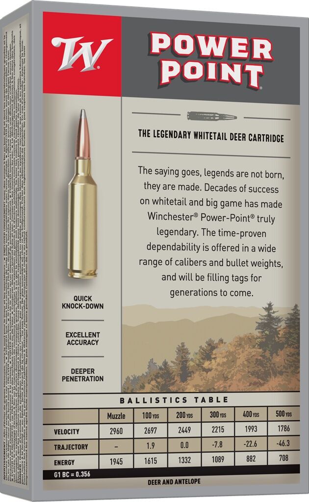 Winchester Power-Point .243 Win, 100 Grain Rifle Ammo, 20-Rd