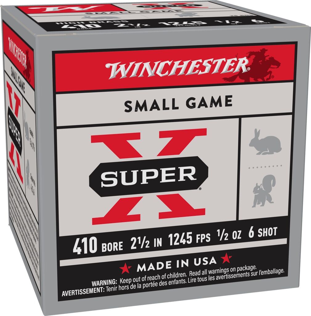 Winchester Super-X .410 Bore 2 1/2" #6, 1/2-Oz, 25-Rd