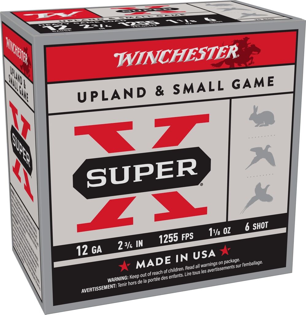 Winchester Super-X 12 Gauge 2 3/4" #6 Shot, 1 1/8-Oz, 25-Rd