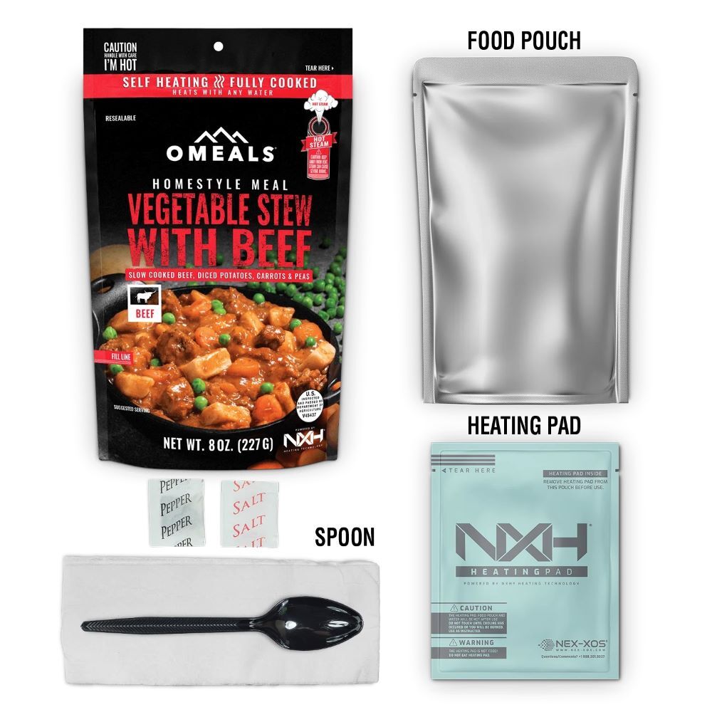Omeals Vegetable Stew with Beef Freeze Dried Meal