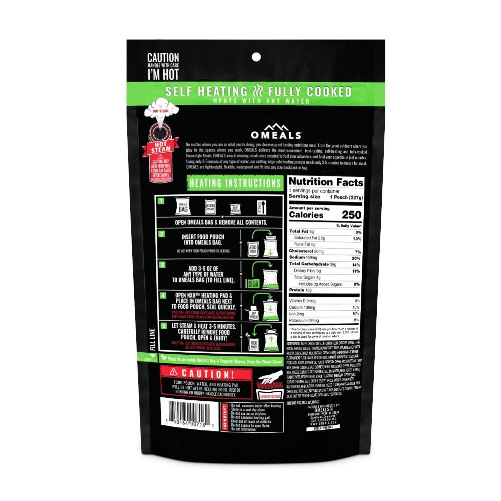 Omeals Cheese Tortellini Freeze Dried Meal