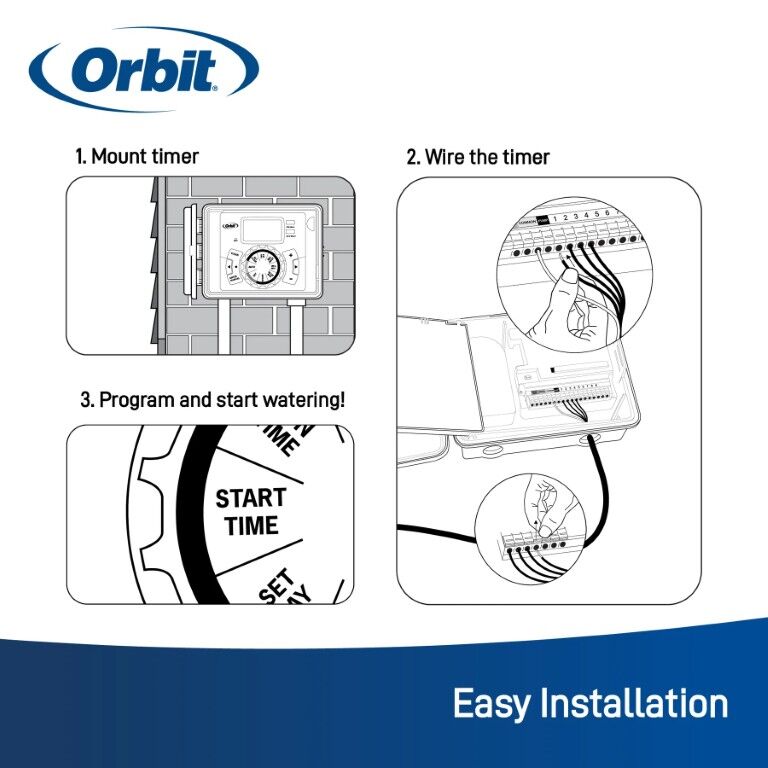 Orbit Easy Dial 4-Station Indoor Sprinkler Timer/Controller