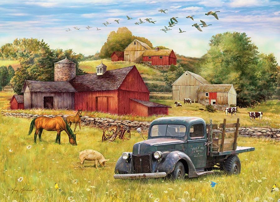 Outset Media Summer Afternoon on the Farm Puzzle, 500-Pc