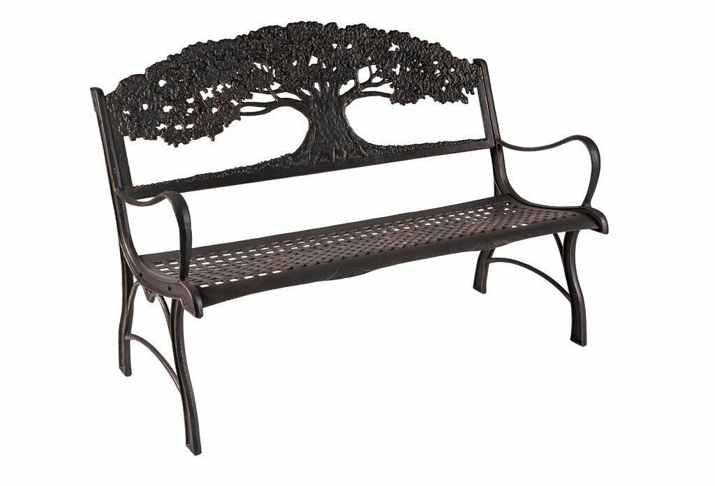 Cast Iron Tree Themed Bench