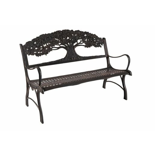 Cast Iron Tree Themed Bench