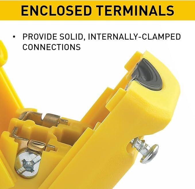 Pass & Seymour Yellow Maxgrip M3 NEMA 5-15P Straight Blade Plug, 5-A, 125-V