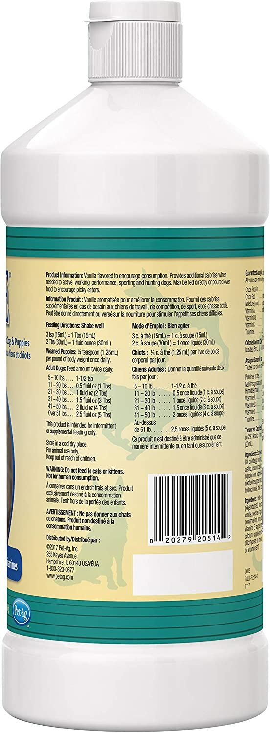 Dyne High Calorie Liquid Nutritional Supplement for Dogs & Puppies 8 Weeks and Older, 32-Oz