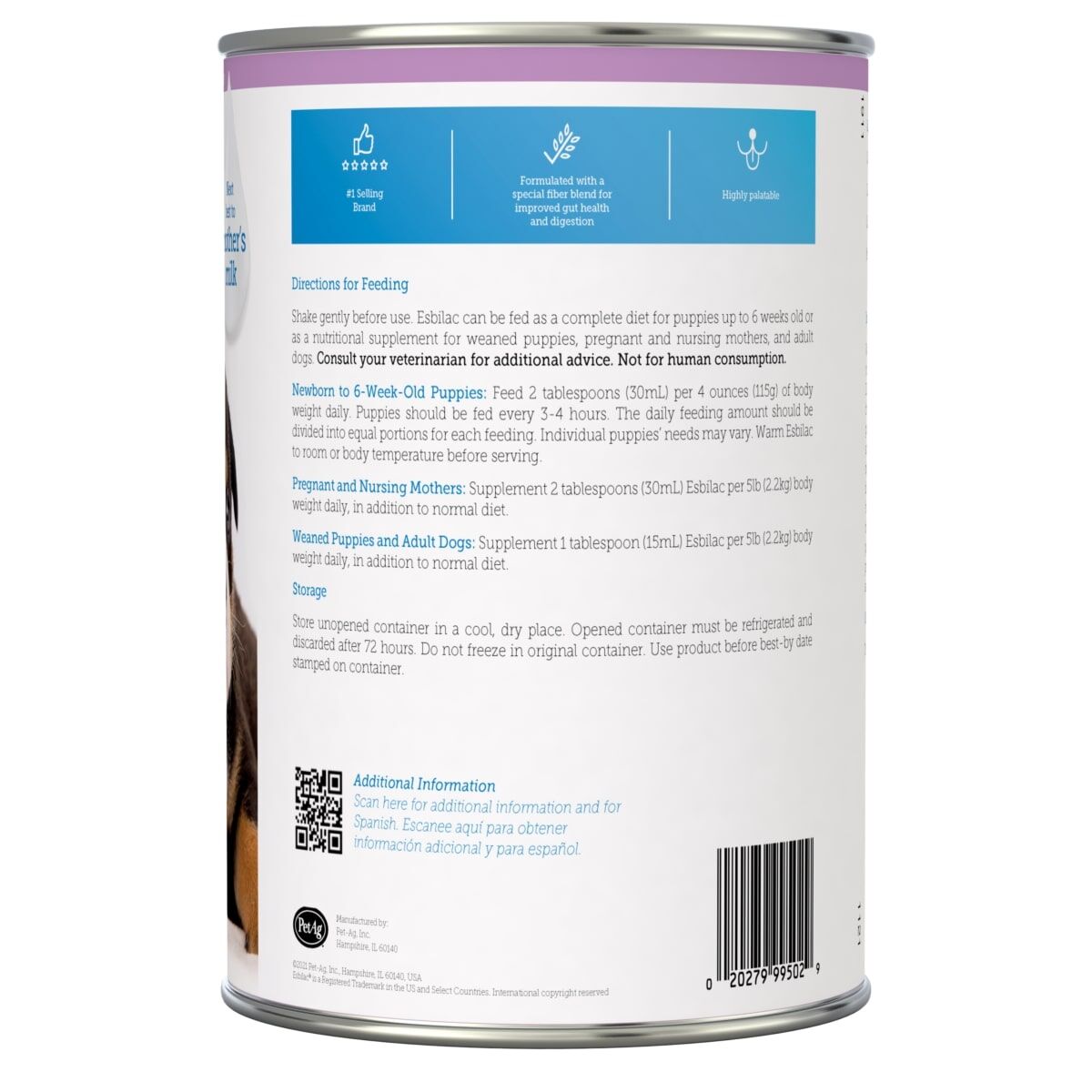 Pet Ag Esbilac Puppy Milk Replacer Liquid, 11-Oz