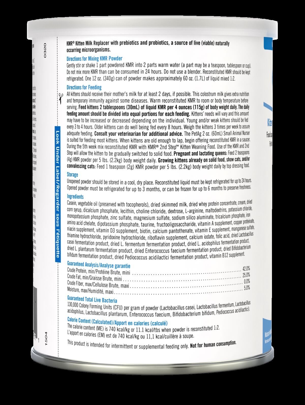 Nutri-Vet Milk Replacer With Opti-Gut For Kittens, 12-Oz