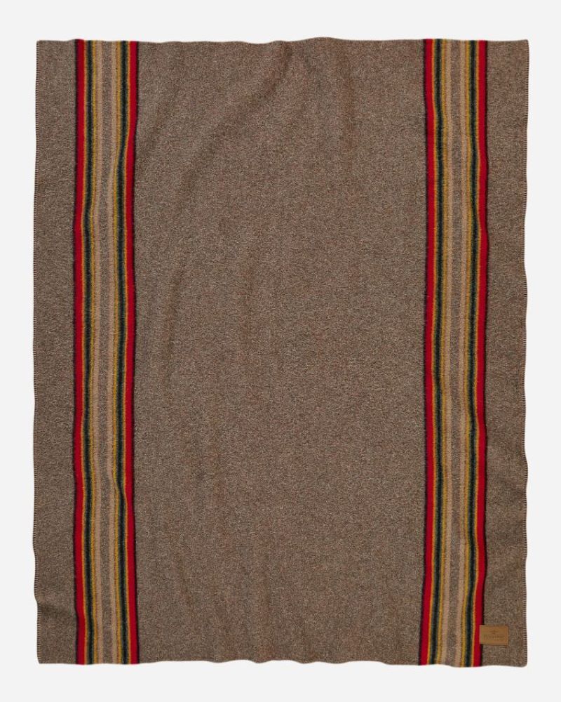 Pendleton Yakima Camp Throw Blanket In Mineral Umber, 54-In x 66-In