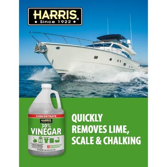 Harris 30% Industrial Strength White Vinegar, 128-Oz Bottle