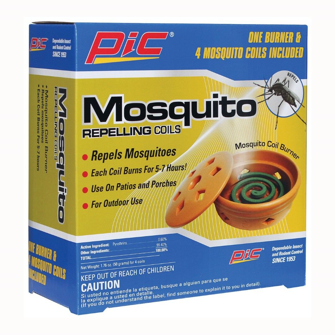 PIC® Mosquito Repelling Coils With Mosquito Coil Burner