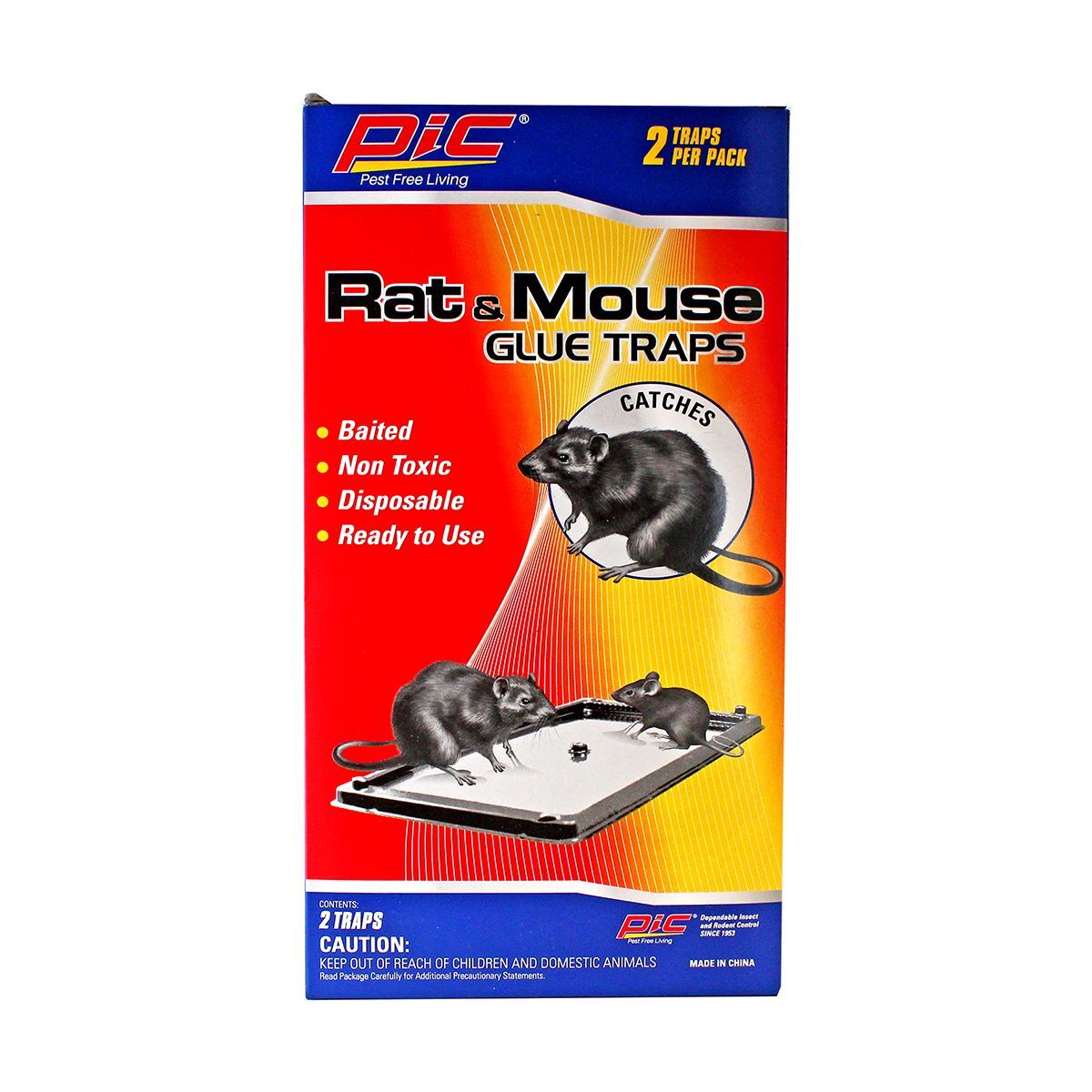 PIC Rat and Mouse Glue Tray, 2-Pk