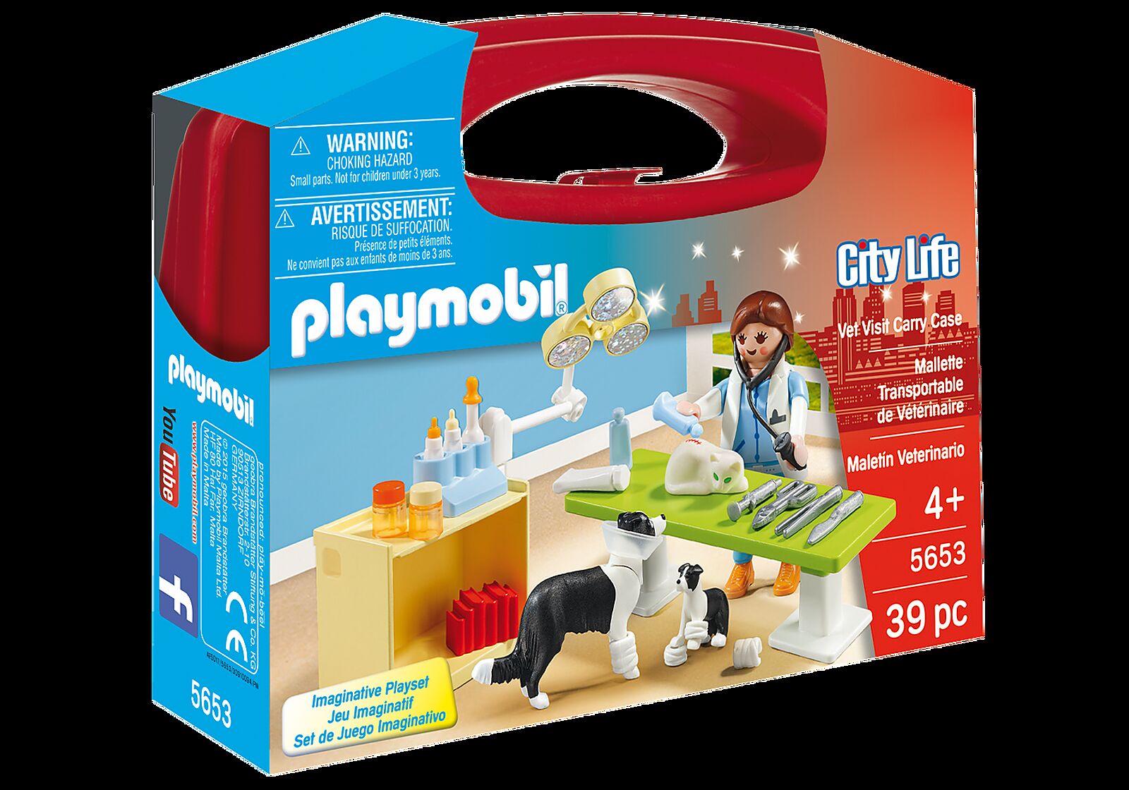 Playmobil Vet Visit Carry Case Playset